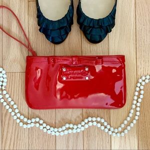 Kate Spade Red Bow Patent Leather Wristlet